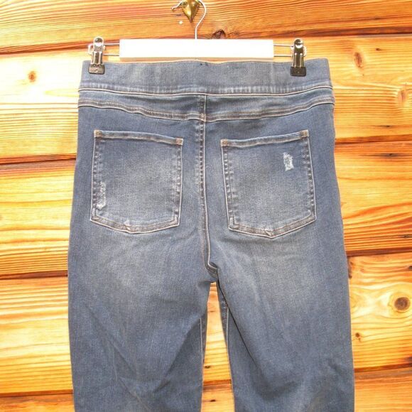 NWT Spanx Raw Hem Pull On Stretch Jeans - Picture 8 of 11